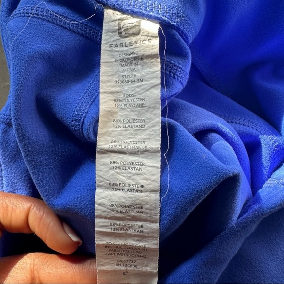 Fabletics Blue Carpi Workout Leggings - Picture 5 of 5